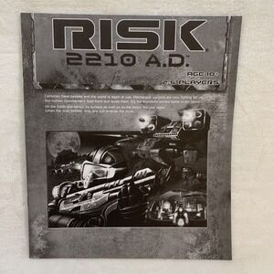 AVALON‎ HILL RISK 2210 AD GAME INSTRUCTION BOOKLET Only New Unused